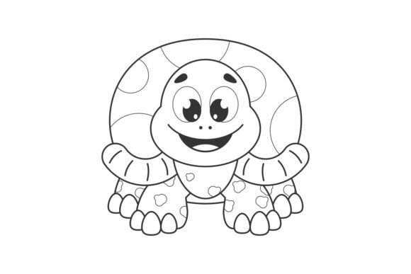 Cute Smiling Turtle Cartoon: A Versatile Design Asset