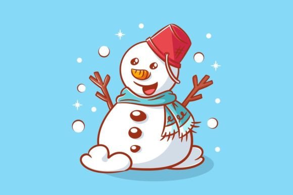 Designing with Delight: The Cute Snowman Asset