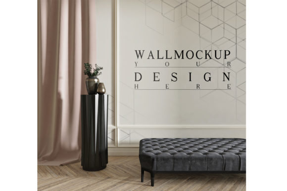 Mockup Wall: Elevate Your Artwork in a Modern Classic Setting