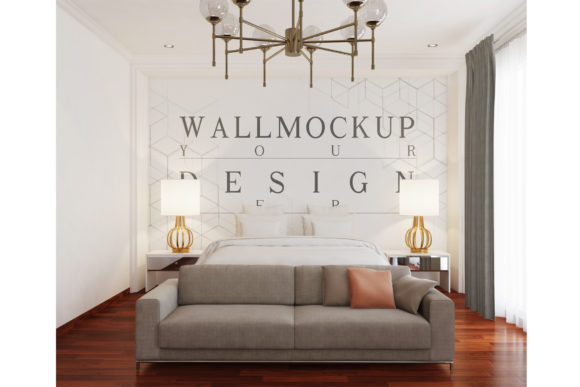 Mockup Wall in Modern Classic Bedroom: A Designer's Essential Tool