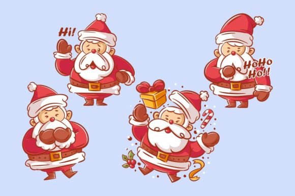 The Character of Santa Claus Pose: A Designer's Festive Asset