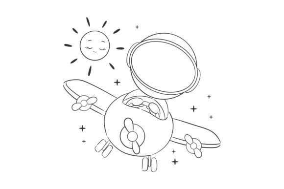 Unleash Creativity: Astronaut Driving a Plane in the Sky