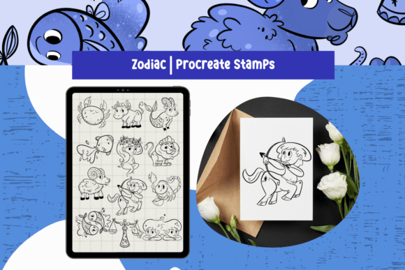 Unlocking Celestial Design: Zodiac Constellations Procreate Stamps